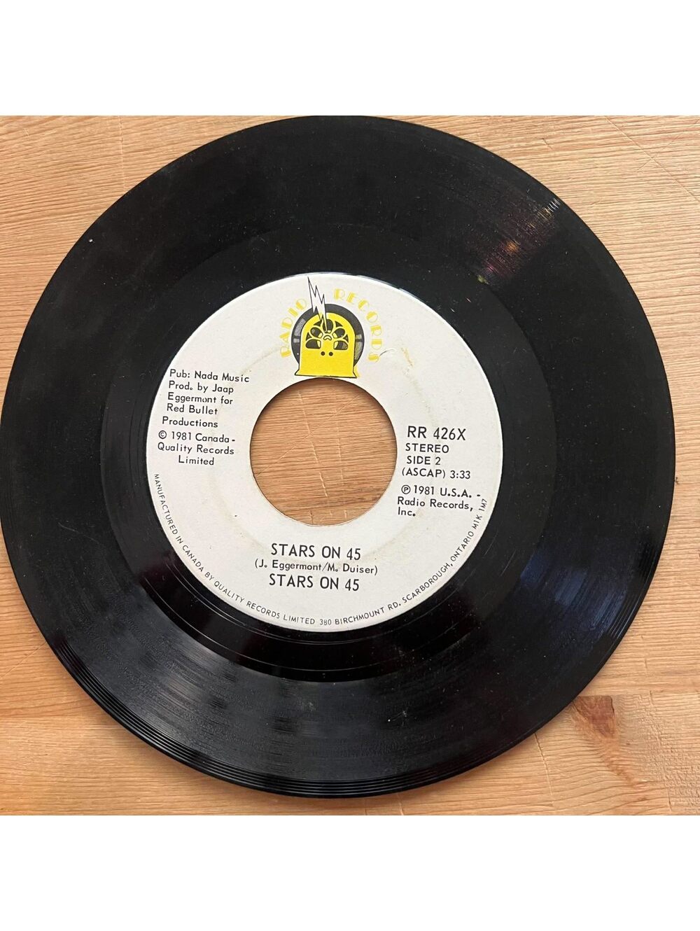 Stars on 45 - Stars on 45 45rpm VG+ R12